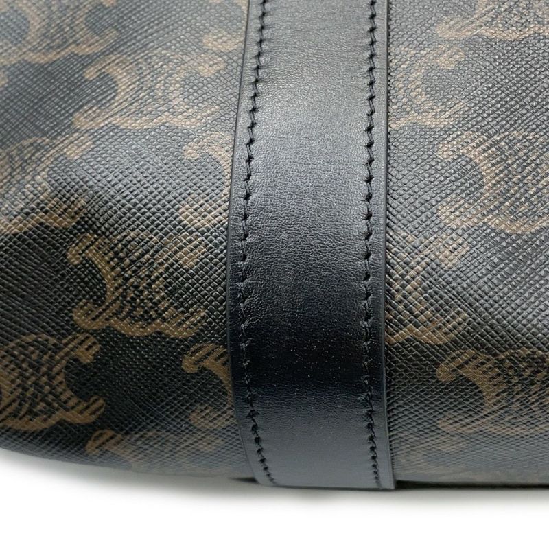 セリーヌ トートバッグ トリオンフ バックル付きカバ PVC 113742 CELINE 黒