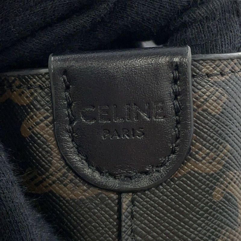 セリーヌ トートバッグ トリオンフ バックル付きカバ PVC 113742 CELINE 黒