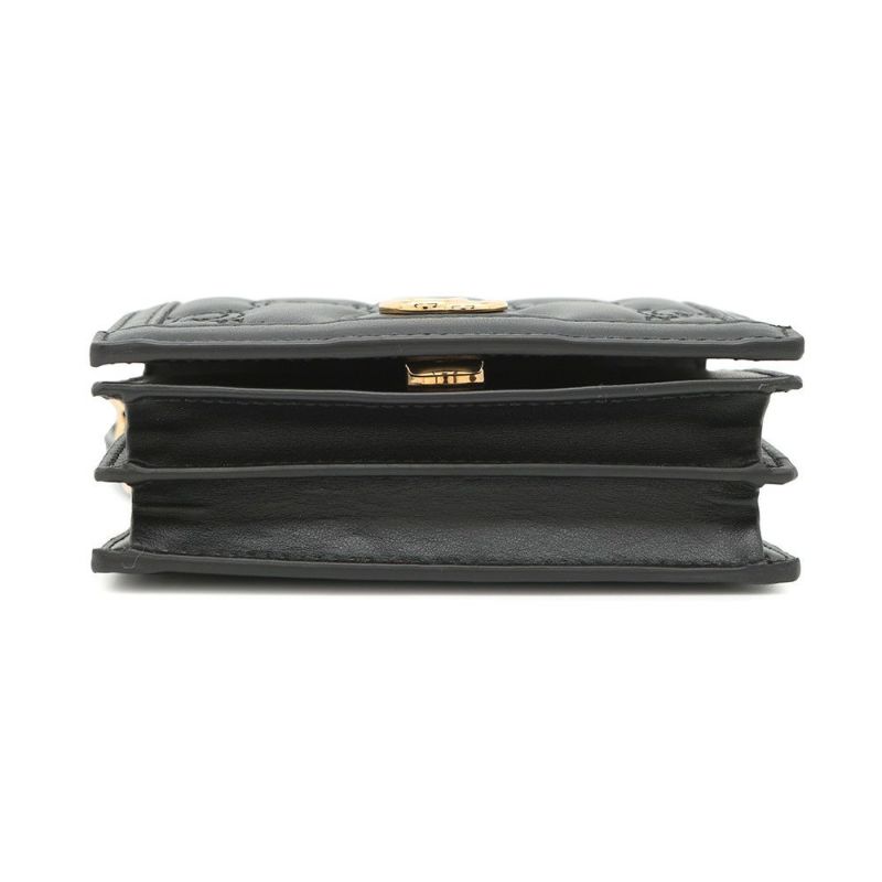 グッチ ショルダーバッグ ミニ GGマトラッセ レザー 723777 GUCCI ポシェット 黒 アウトレット品