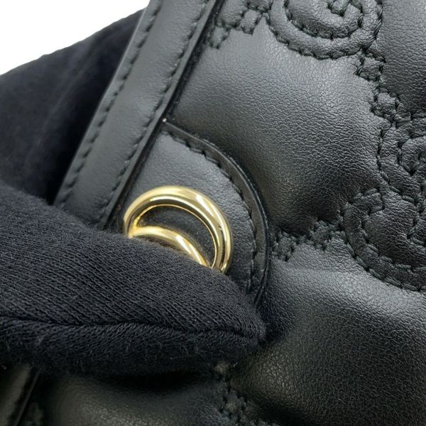 グッチ ショルダーバッグ ミニ GGマトラッセ レザー 723777 GUCCI ポシェット 黒 アウトレット品