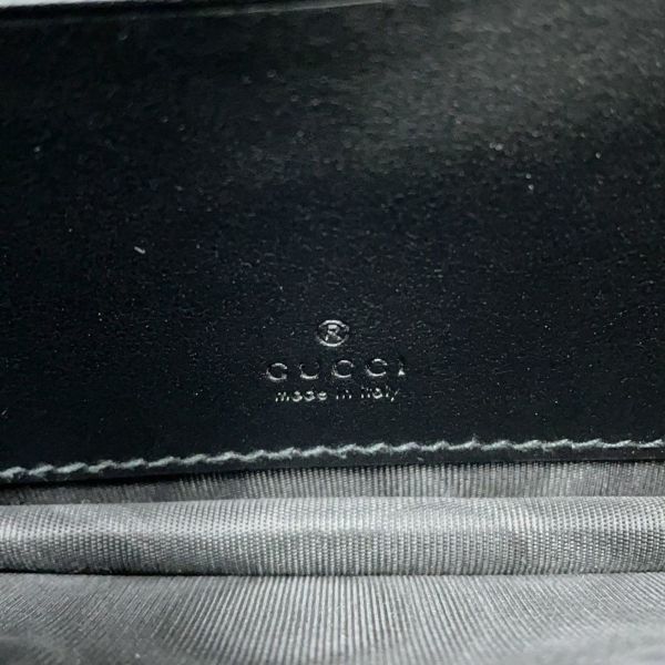 グッチ ショルダーバッグ ミニ GGマトラッセ レザー 723777 GUCCI ポシェット 黒 アウトレット品