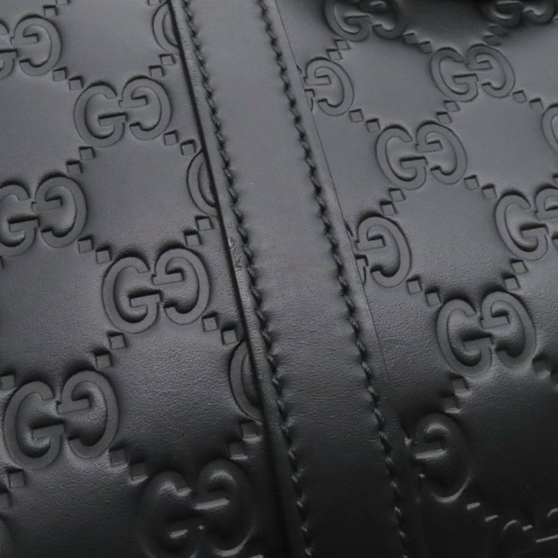 グッチ ショルダーバッグ ブリーフケース GG グッチシマレザー 435322 メンズ  ビジネス 2way 黒