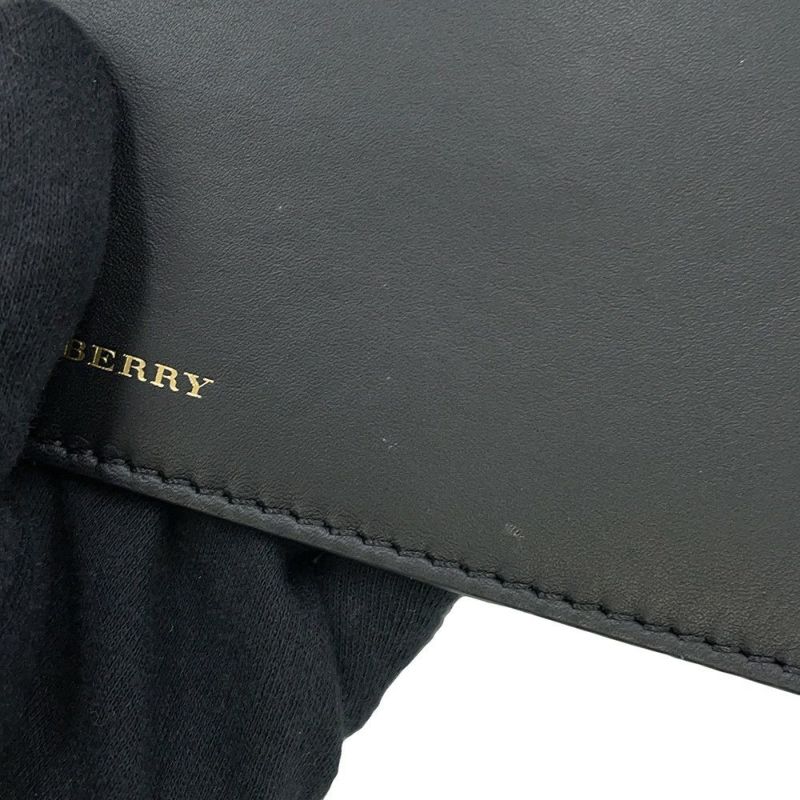 バーバリー ショルダーバッグ バケットバッグ カーフレザー 40758901 BURBERRY 黒