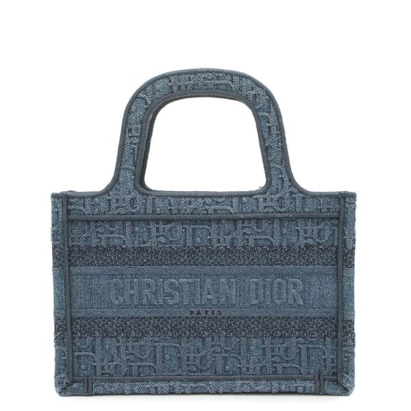 クリスチャン・ディオール ハンドバッグ オブリーク デニム ミニ ブックトート Christian Dior トロッター セール品