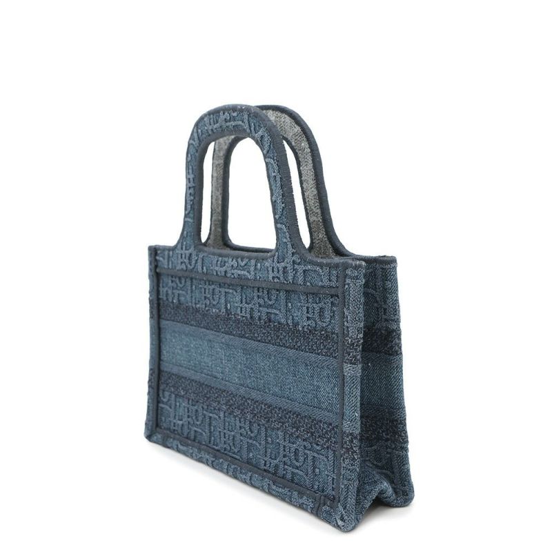 クリスチャン・ディオール ハンドバッグ オブリーク デニム ミニ ブックトート Christian Dior トロッター セール品