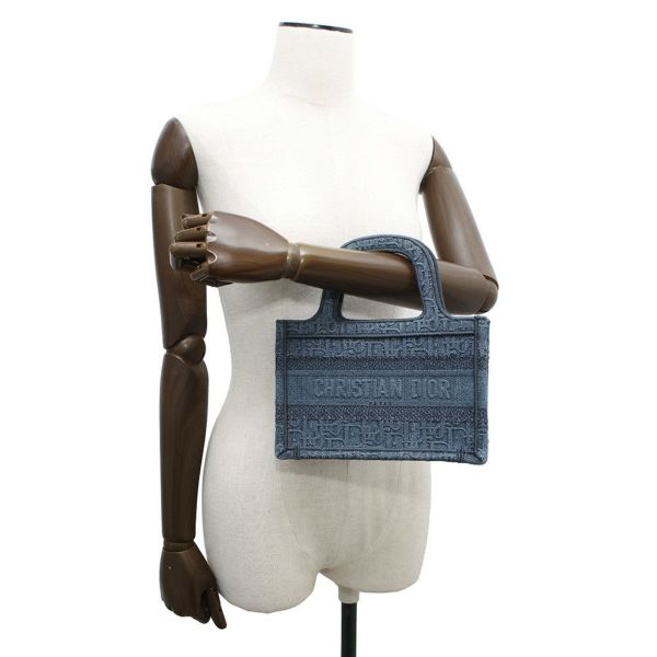 クリスチャン・ディオール ハンドバッグ オブリーク デニム ミニ ブックトート Christian Dior トロッター セール品