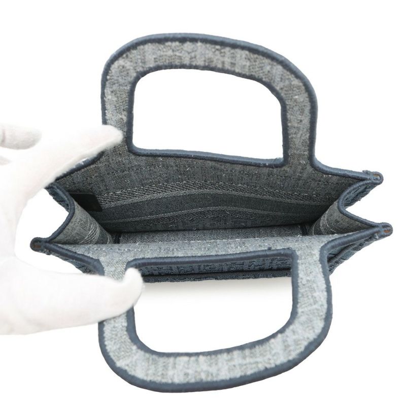 クリスチャン・ディオール ハンドバッグ オブリーク デニム ミニ ブックトート Christian Dior トロッター セール品