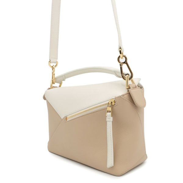 ロエベ ハンドバッグ パズルバッグ スモール カーフレザー A510P60X38 LOEWE 2way 白