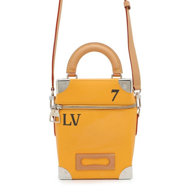 ルイヴィトン ハンドバッグ カウハイドレザー ヴェルティカル・ボックス トランク M59666 2wayショルダーバッグ