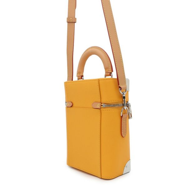 ルイヴィトン ハンドバッグ カウハイドレザー ヴェルティカル・ボックス トランク M59666 2wayショルダーバッグ