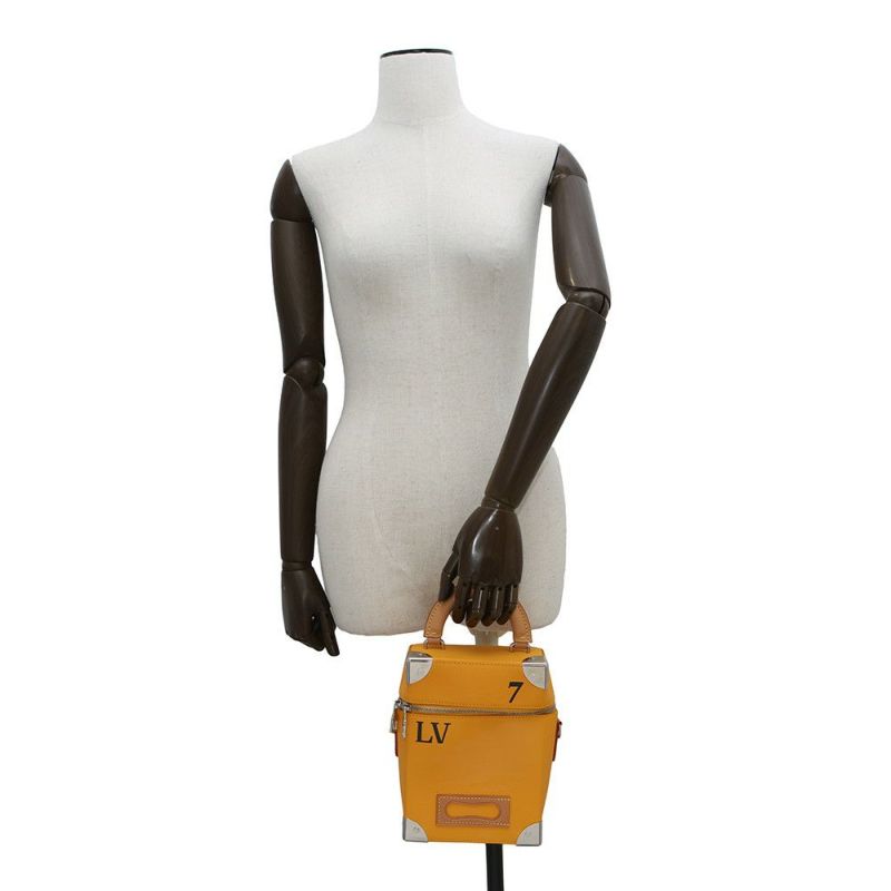 ルイヴィトン ハンドバッグ カウハイドレザー ヴェルティカル・ボックス トランク M59666 2wayショルダーバッグ