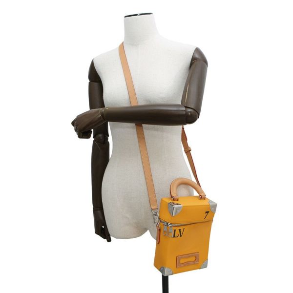 ルイヴィトン ハンドバッグ カウハイドレザー ヴェルティカル・ボックス トランク M59666 2wayショルダーバッグ