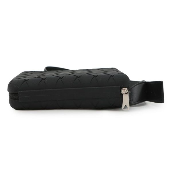 ボッテガヴェネタ ショルダーバッグ イントレチャート クラッチバッグ ラバー レザー 778706 BOTTEGA VENETA 黒