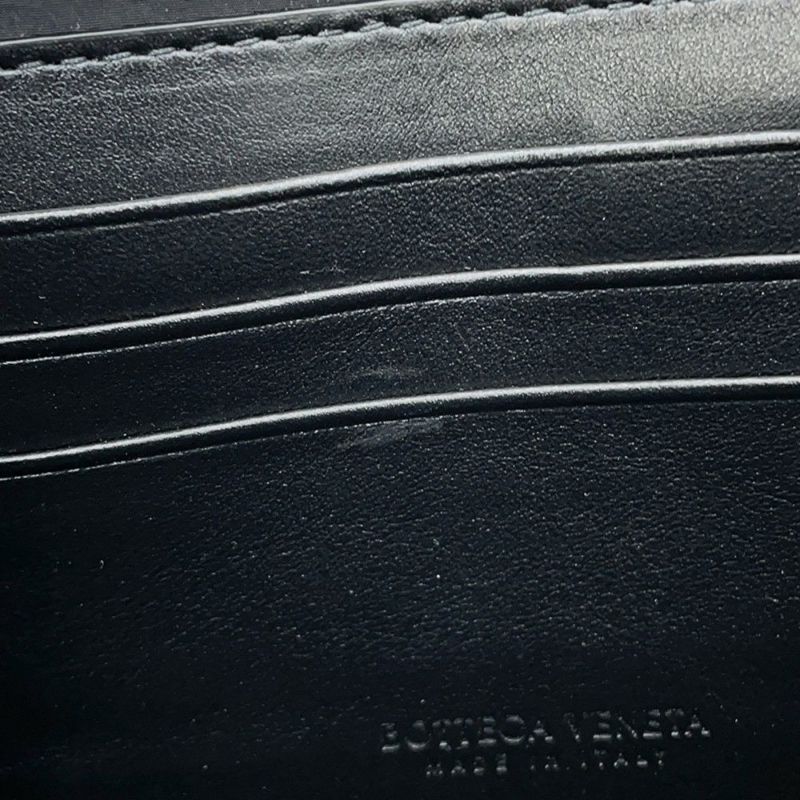 ボッテガヴェネタ ショルダーバッグ イントレチャート クラッチバッグ ラバー レザー 778706 BOTTEGA VENETA 黒