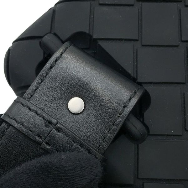ボッテガヴェネタ ショルダーバッグ イントレチャート クラッチバッグ ラバー レザー 778706 BOTTEGA VENETA 黒