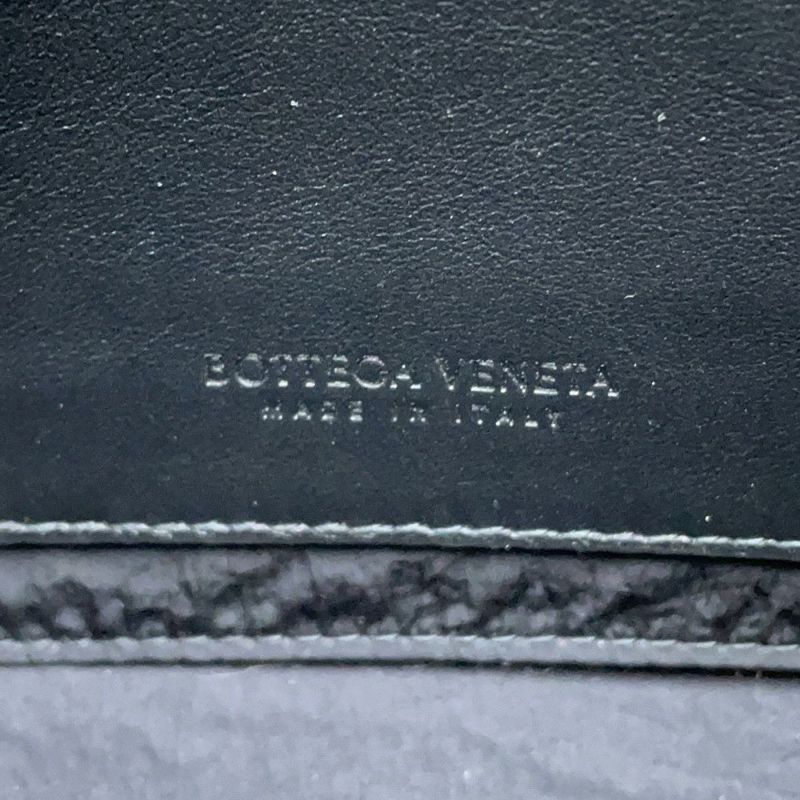 ボッテガヴェネタ ショルダーバッグ イントレチャート クラッチバッグ ラバー レザー 778706 BOTTEGA VENETA 黒