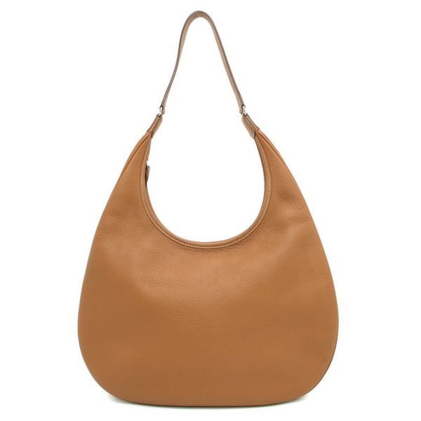 エルメス ショルダーバッグ ガオ ゴールド/シルバー金具 トリヨンクレマンス □L刻印 HERMES バッグ