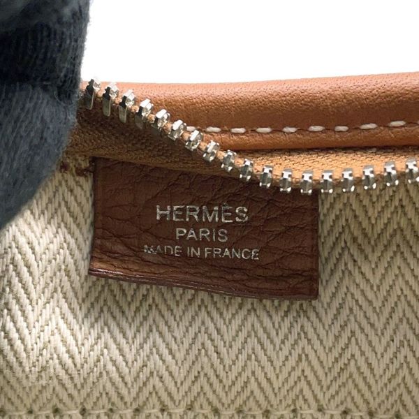 エルメス ショルダーバッグ ガオ ゴールド/シルバー金具 トリヨンクレマンス □L刻印 HERMES バッグ