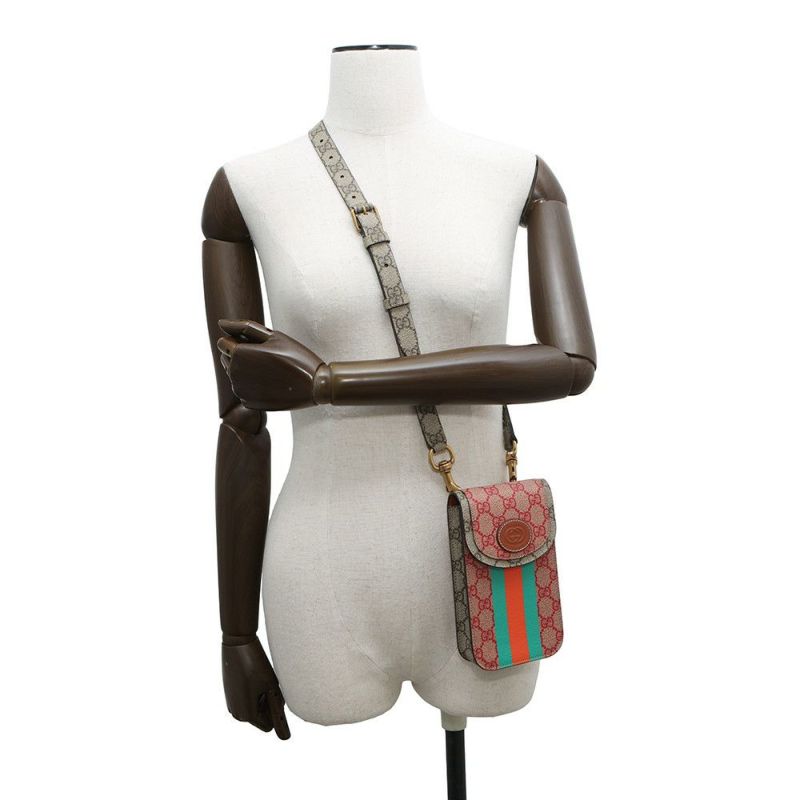 グッチ ショルダーバッグ オフィディア GGスプリーム/レザー 723766 GUCCI バッグ ストライプ Dans Le Vert ウサギ