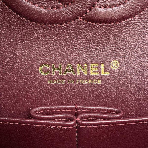 シャネル チェーンショルダーバッグ マトラッセ25 ココマーク キャビアスキン ダブルチェーン A01112 CHANEL 黒