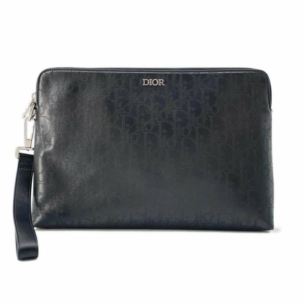 クリスチャン・ディオール クラッチバッグ オブリーク ギャラクシー 2ESCA251VPD Christian Dior トロッター 黒