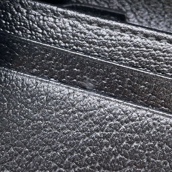 グッチ ショルダーウォレット アディダスコラボ ホースビット レザー 702248 GUCCI adidas 財布 黒