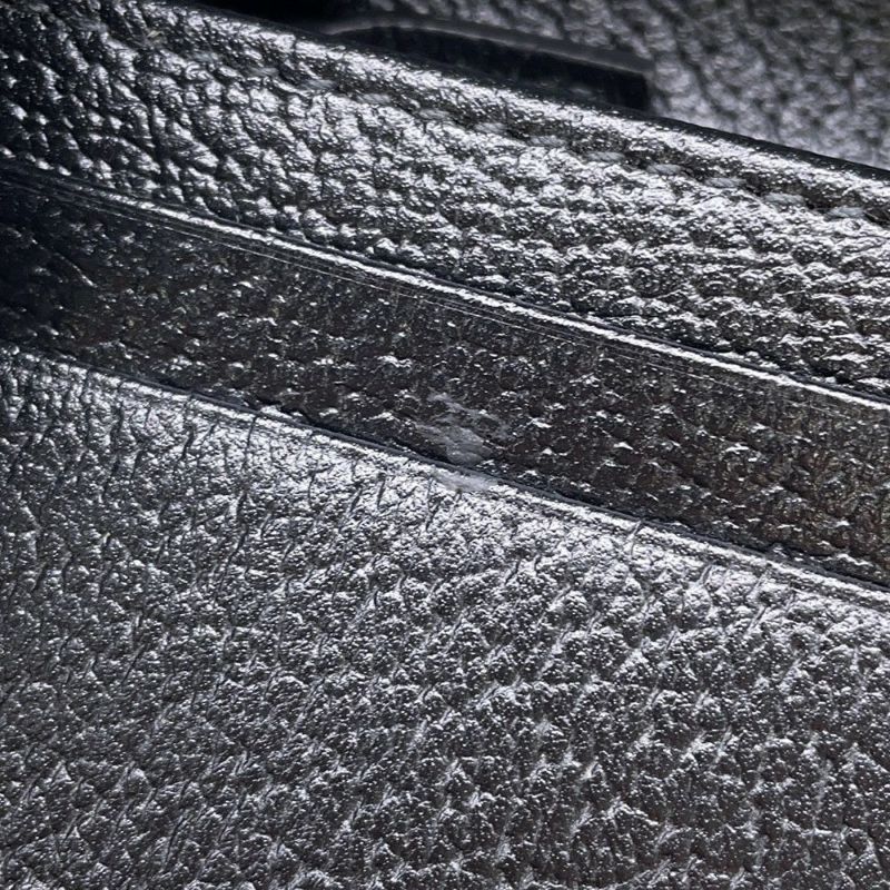 グッチ ショルダーウォレット アディダスコラボ ホースビット レザー 702248 GUCCI adidas 財布 黒