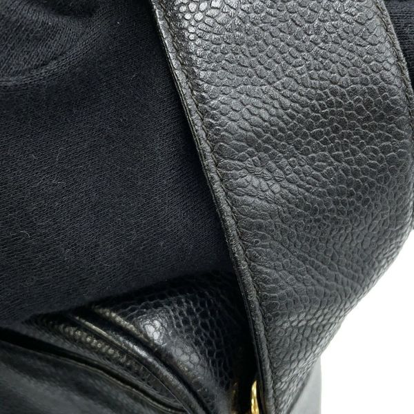 シャネル ショルダーバッグ トリプルココ キャビアスキン CHANEL 黒