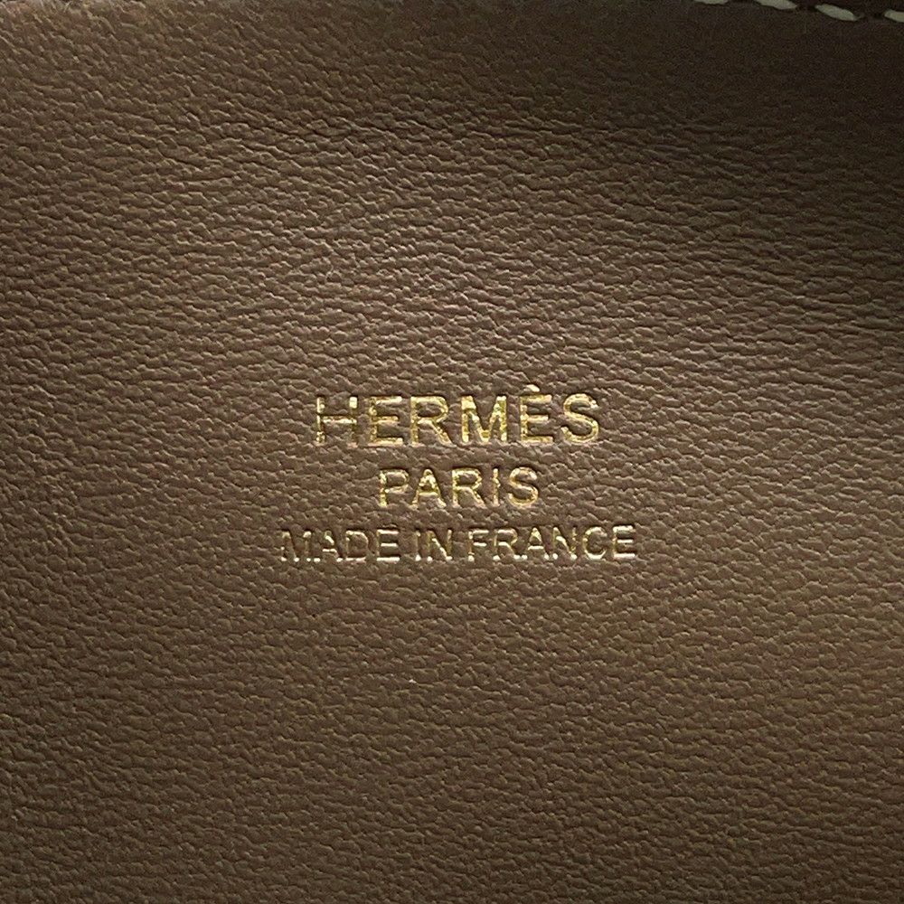 エルメス ボリード1923 ミニ エトゥープ/ゴールド金具 エバーカラー B刻印 2wayショルダー