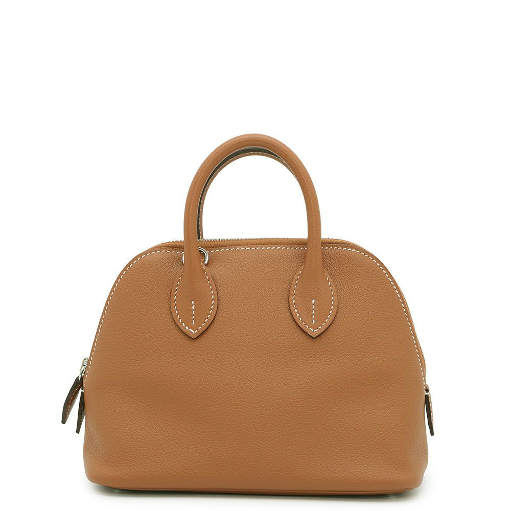 エルメス ボリード1923 ミニ ヴェルソ ゴールド/モーヴペール/シルバー金具 エバーカラー U刻印 2wayショルダー