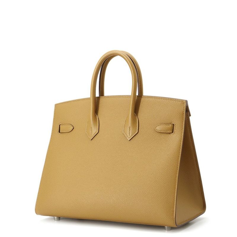 エルメス バーキン25 セサミ/シルバー金具 エプソン B刻印 HERMES Birkin ハンドバッグ