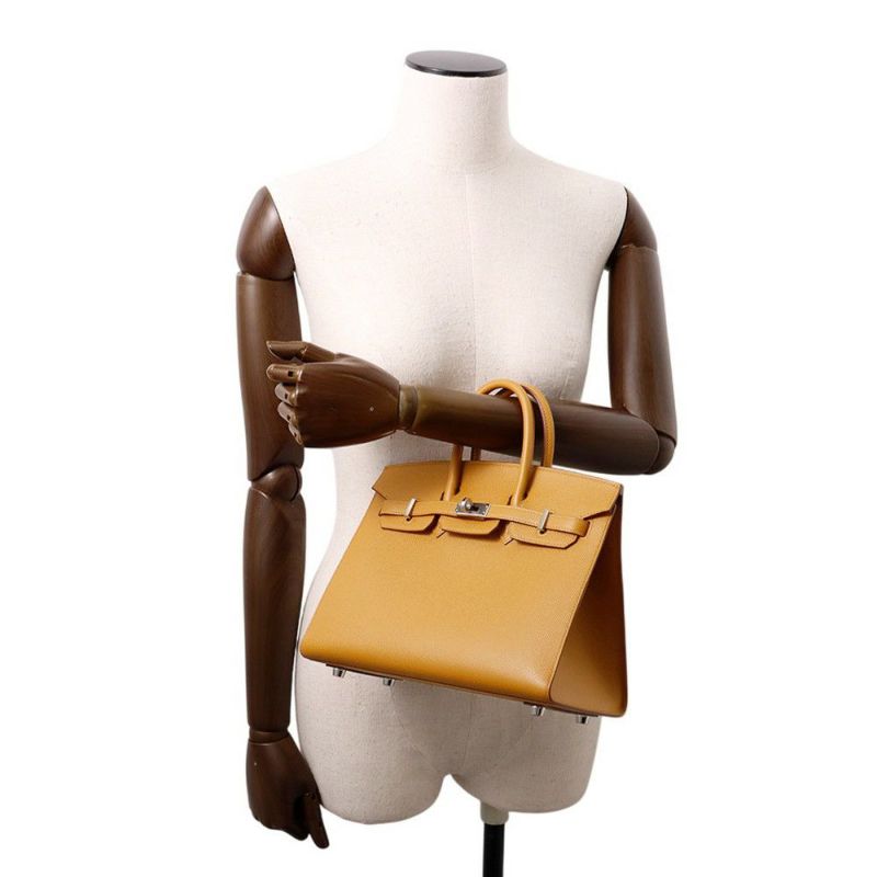 エルメス バーキン25 セサミ/シルバー金具 エプソン B刻印 HERMES Birkin ハンドバッグ