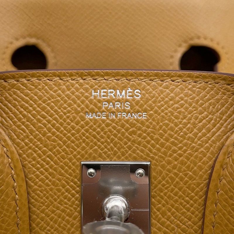 エルメス バーキン25 セサミ/シルバー金具 エプソン B刻印 HERMES Birkin ハンドバッグ