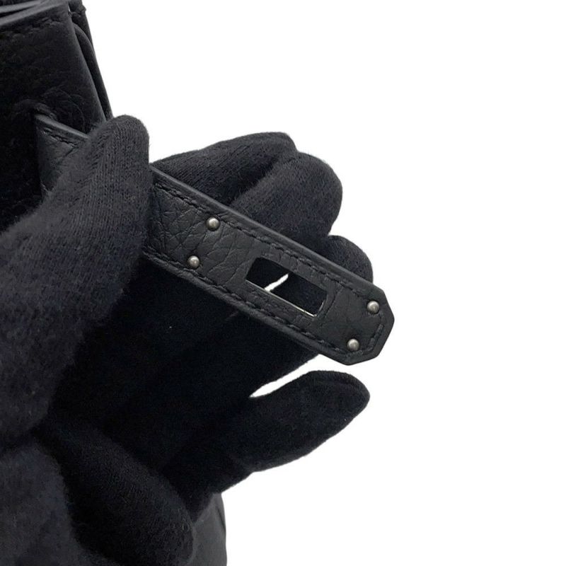 エルメス リュック ケリーアドPM ブラック/シルバー金具 トゴ Y刻印 HERMES バッグ 黒