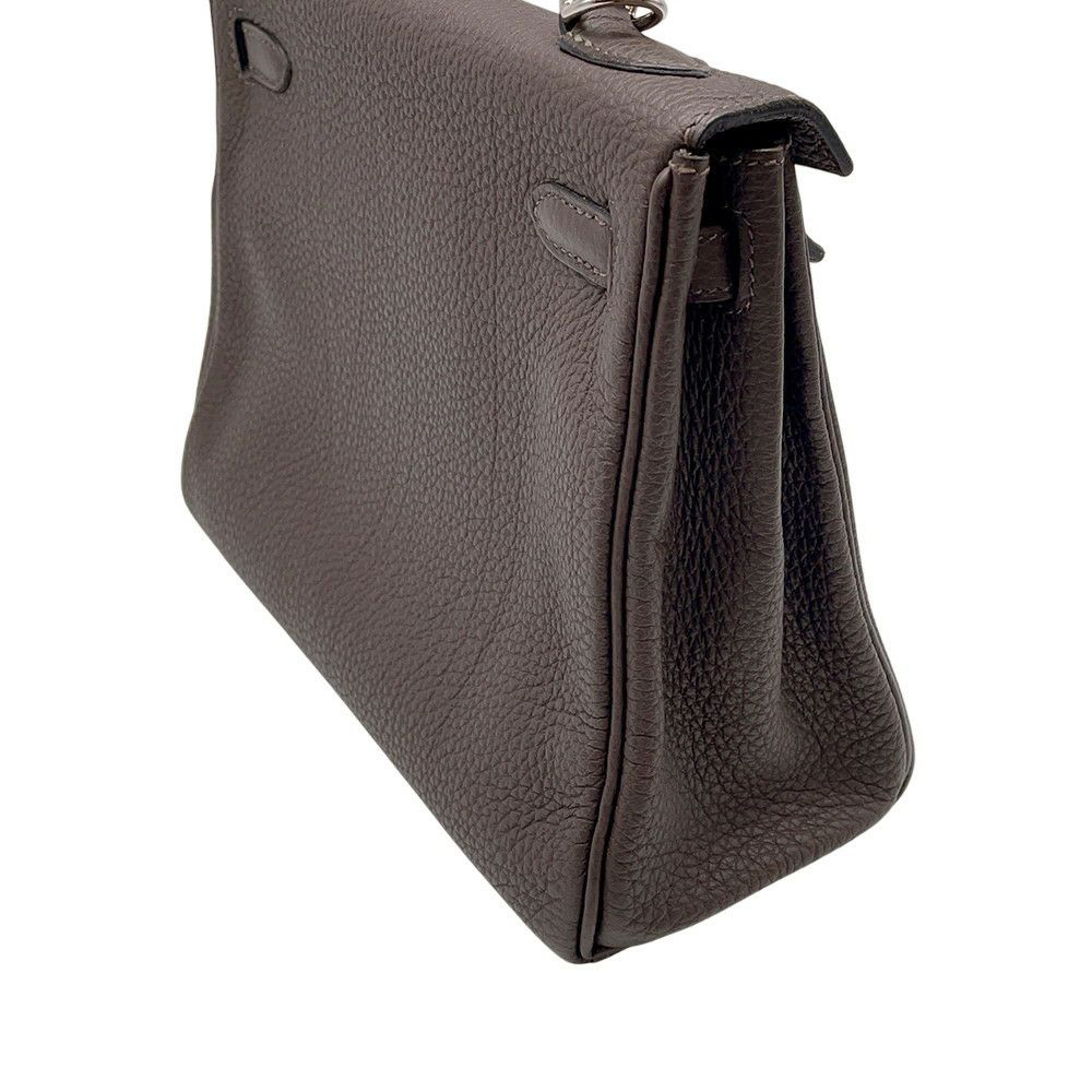 エルメス ハンドバッグ ケリー25 内縫い ショコラ/シルバー金具 トゴ Z刻印 2wayショルダー