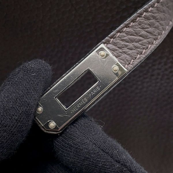 エルメス ハンドバッグ ケリー25 内縫い ショコラ/シルバー金具 トゴ Z刻印 2wayショルダー