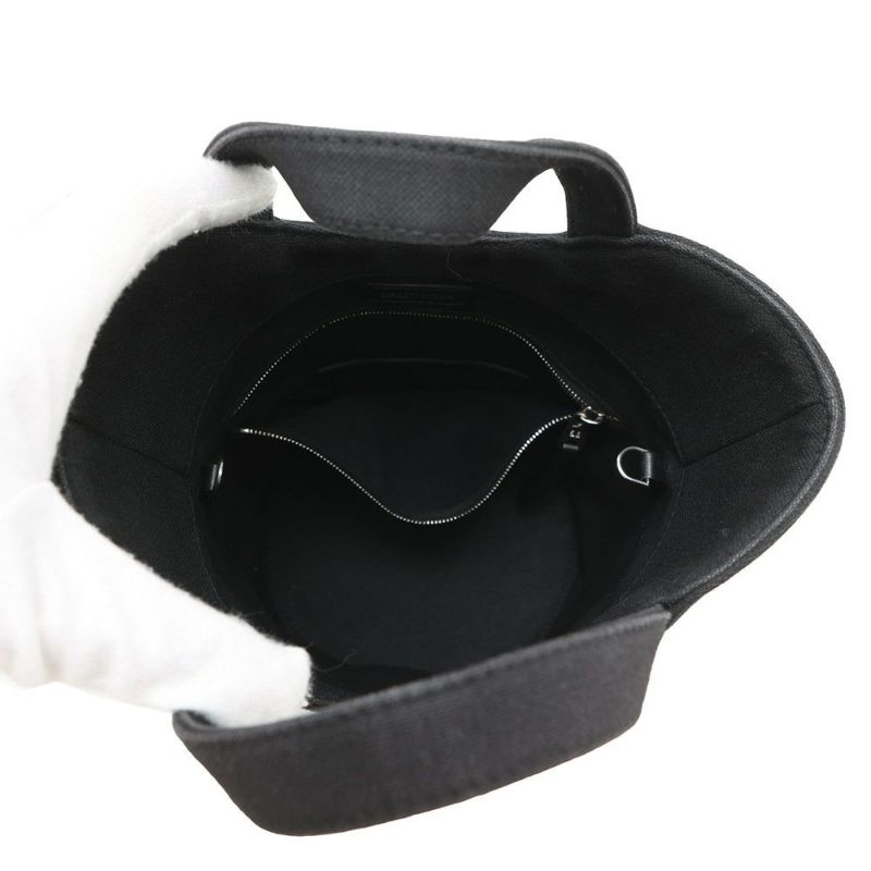 バレンシアガ ハンドバッグ  ウェーブXS キャンバス 619979 BALENCIAGA 2wayショルダーバッグ BBロゴ 黒