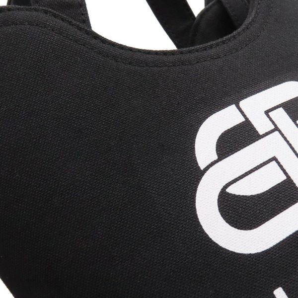 バレンシアガ ハンドバッグ  ウェーブXS キャンバス 619979 BALENCIAGA 2wayショルダーバッグ BBロゴ 黒