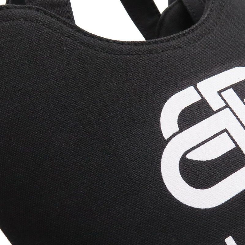 バレンシアガ ハンドバッグ  ウェーブXS キャンバス 619979 BALENCIAGA 2wayショルダーバッグ BBロゴ 黒