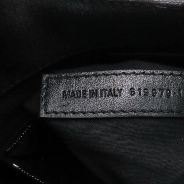 バレンシアガ ハンドバッグ  ウェーブXS キャンバス 619979 BALENCIAGA 2wayショルダーバッグ BBロゴ 黒