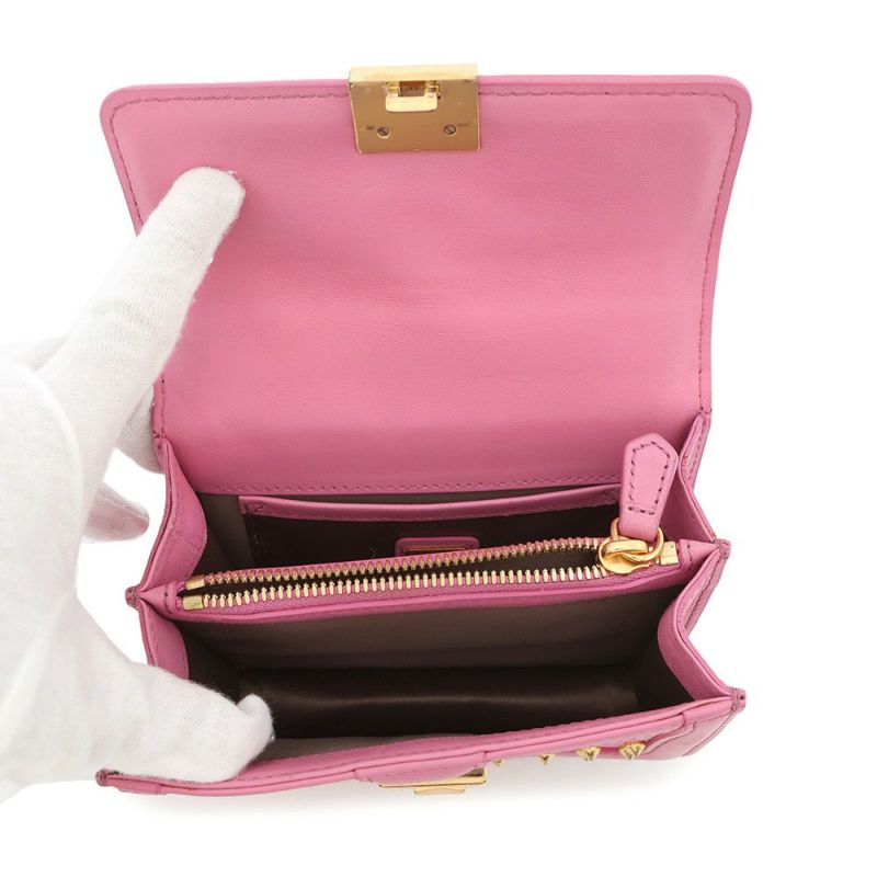 エムシーエム ハンドバッグ ヴィセトス スタッズ ラインストーン レザー MWE4SVI76PK001 MCM 2way