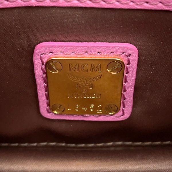 エムシーエム ハンドバッグ ヴィセトス スタッズ ラインストーン レザー MWE4SVI76PK001 MCM 2way