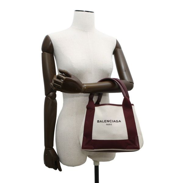 バレンシアガ ハンドバッグ ネイビーカバ XS 390346 ポーチ付 BALENCIAGA 2wayショルダーバッグ