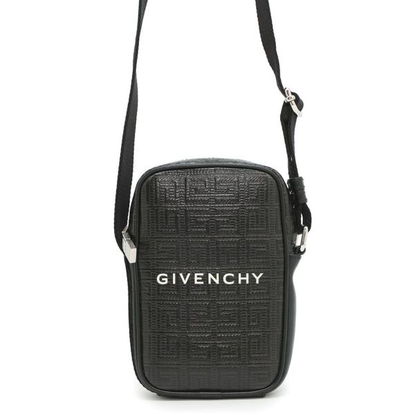 Givenchy 黒 レザー ショルダーバッグ 激レア ジバンシー ショルダーバッグ 4G ポシェット PVC レザー
