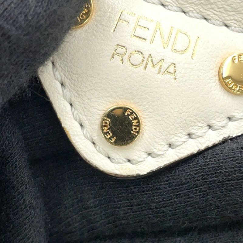 フェンディ ハンドバッグ フリップ スモール 8BT306 FENDI 2way 白