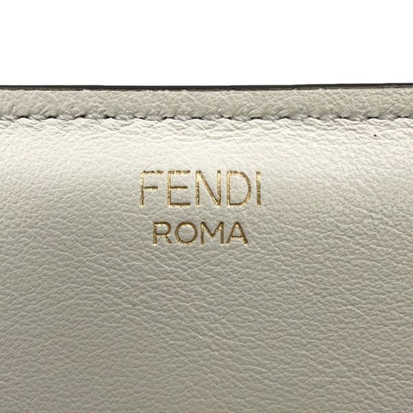 フェンディ ハンドバッグ フリップ スモール 8BT306 FENDI 2way 白