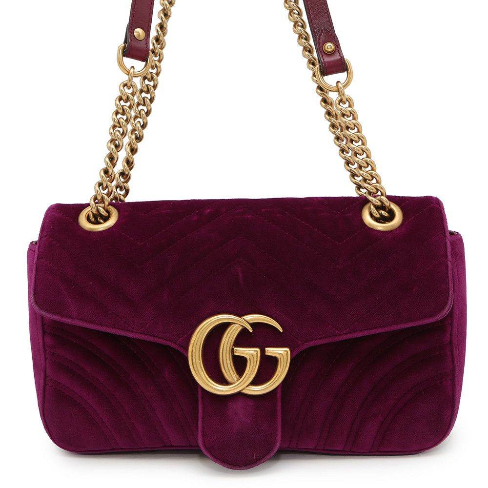 グッチ チェーンショルダーバッグ GGマーモント ベロア 443497 GUCCI バッグ