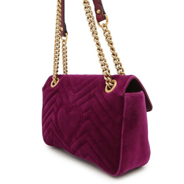グッチ チェーンショルダーバッグ GGマーモント ベロア 443497 GUCCI バッグ
