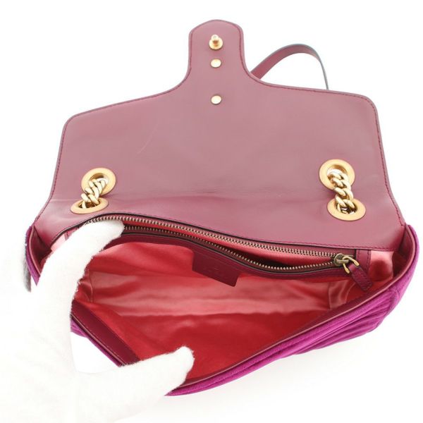 グッチ チェーンショルダーバッグ GGマーモント ベロア 443497 GUCCI バッグ