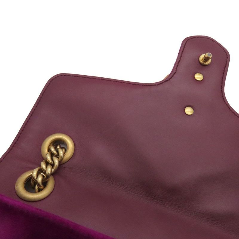 グッチ チェーンショルダーバッグ GGマーモント ベロア 443497 GUCCI バッグ